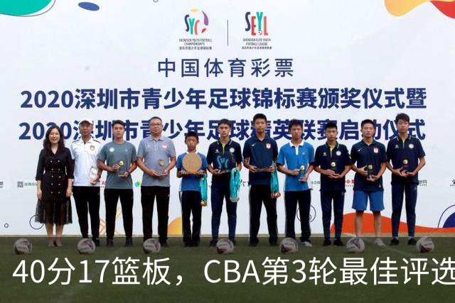 40分17篮板，CBA第3轮最佳评选他数据最扎眼